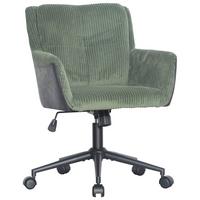 Scaun rotativ NICOLE - verde/negru, Modern, plastic/lemn (57/83-91/62cm) - Mömax