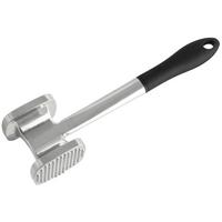 Fleischklopfer Franz aus Aluminium - Silberfarben/Schwarz, Kunststoff/Metall (27,5cm) - Fackelmann