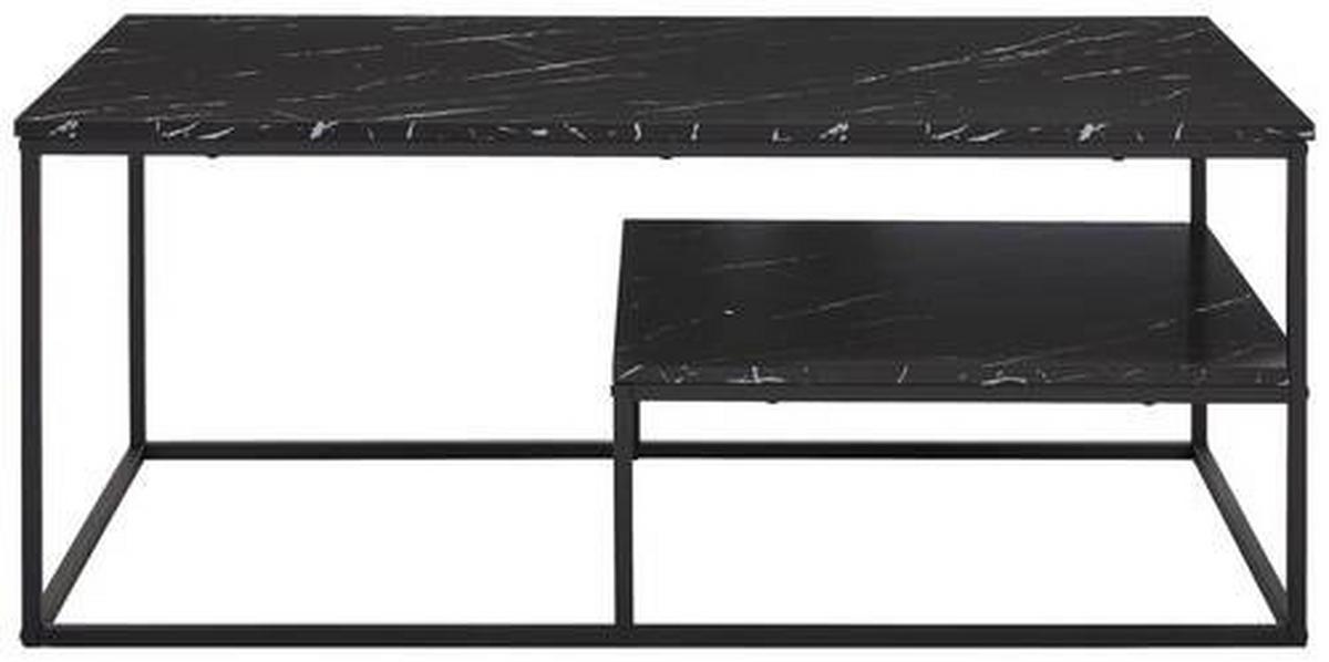 STOLIK KAWOWY GIZA - antracytowy/czarny, Design, materiał drewnopochodny/metal (110/60/45cm) - MID.YOU