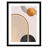 Bild Vous I ca. 30x40cm - Beige/Goldfarben, Holzwerkstoff/Papier (30/40cm) - Modern Living