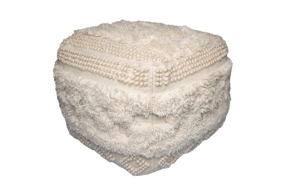 POUF POUF BOHIST 125 NATURAL - Creme, Trend, Textil (38/50/38cm) - Kayoom