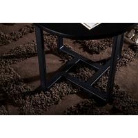 Couchtisch Lawton Ø ca. 50 cm Schwarz - Schwarz, Design, Holz/Metall (50/50/45cm) - Livetastic