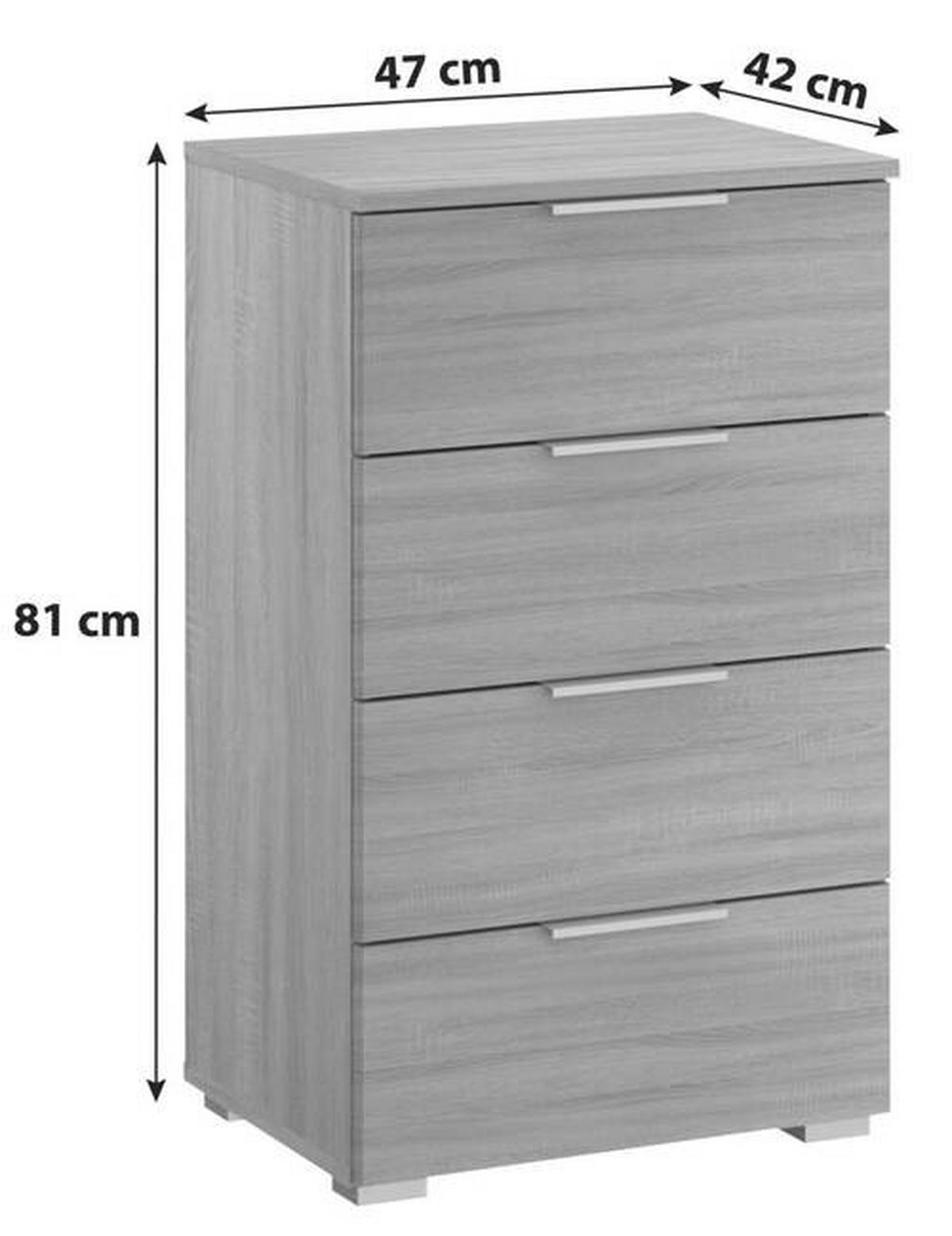 NOPTIERA ALABAMA - stejar Sonoma, Modern, material pe bază de lemn (47/81/42cm) - Modern Living