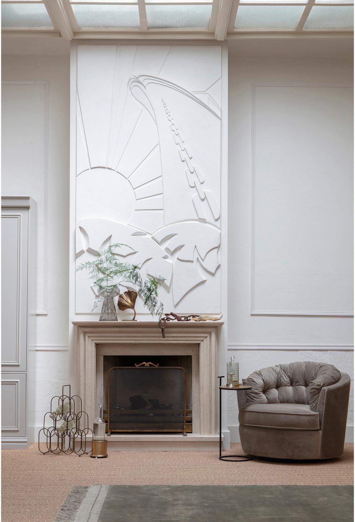 STOLIK BOCZNY POSITION - kolor mosiężny/czarny, Design, metal (26/26/64cm) - Livetastic