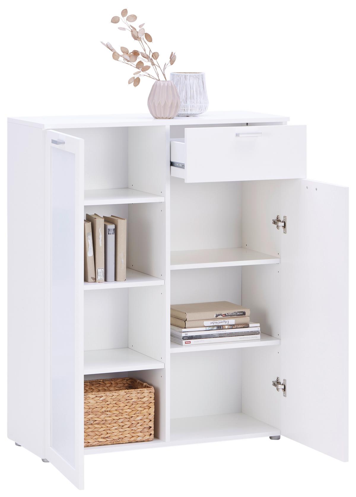 Kommode Xeno in Weiß - Weiß, KONVENTIONELL, Holzwerkstoff/Kunststoff (90/115/37cm) - Mömax