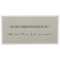 Dekoschild Wording in Beige - Design, Metall (40/20cm)