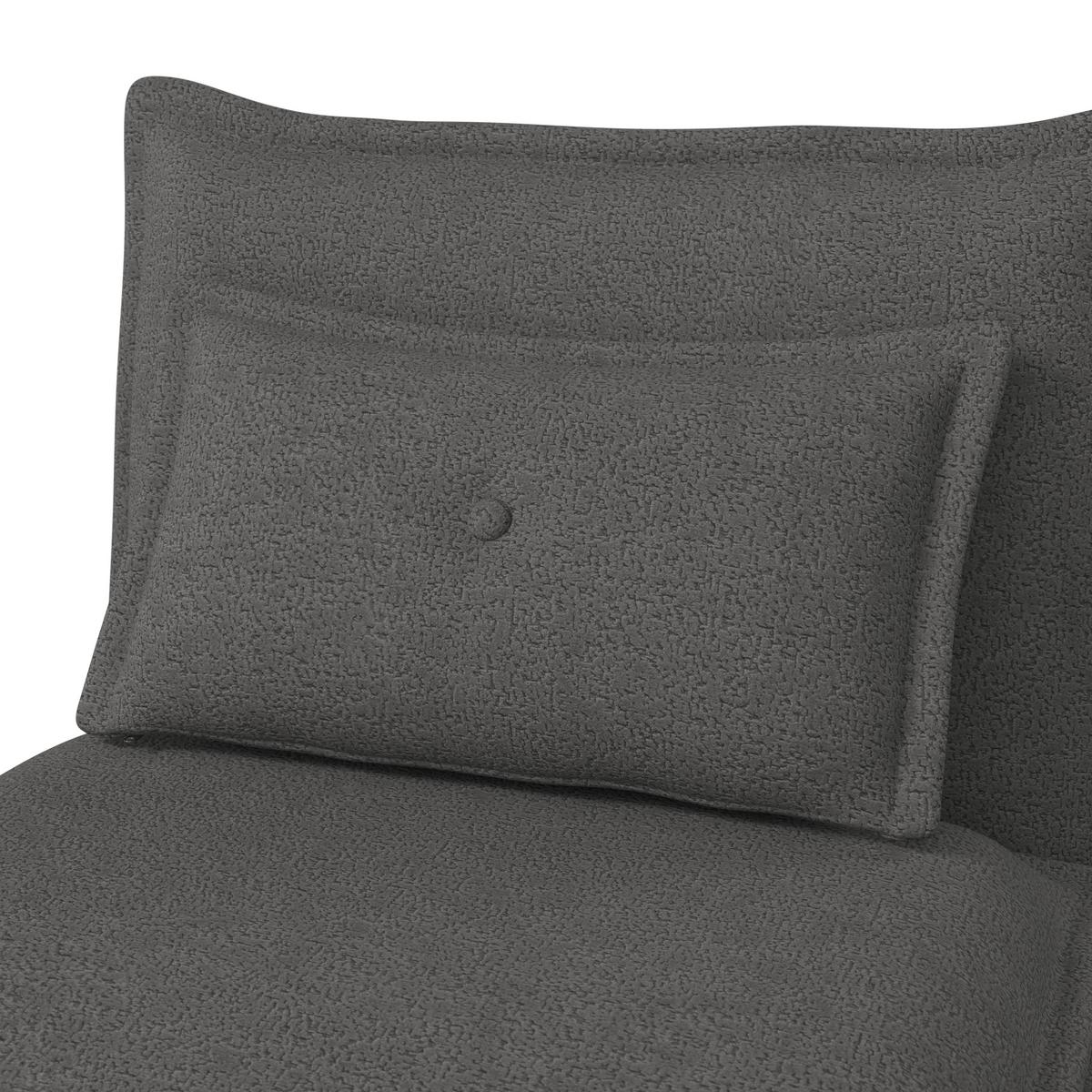 Fekvőfotel Tamara - sötétszürke, Modern, textil/fém (82/31/69cm) - Bessagi Home