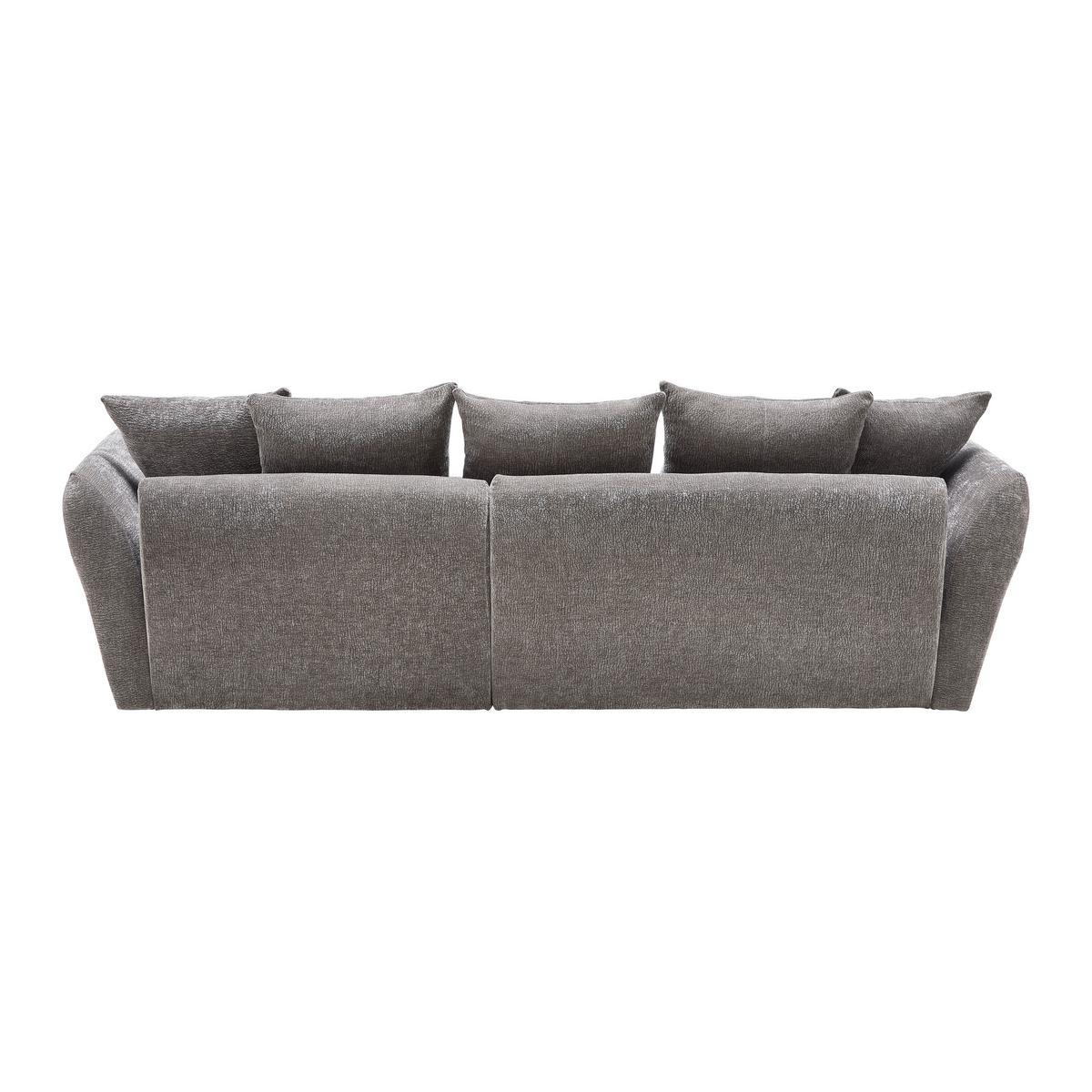 Ecksofa Cammellio Grau - Schwarz/Grau, MODERN, Textil (296/189cm) - Mömax