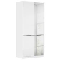 Ormar Za Odjeću Max - bijela/siva, Konvencionalno, drvni materijal/plastika (91/210/54cm) - Modern Living