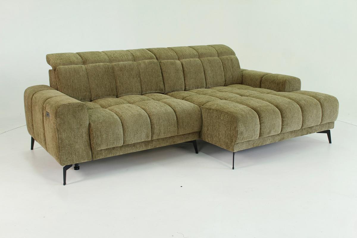 Kutna Garnitura Laya - zelena, Moderno, tekstil (155/250cm) - Premium Living