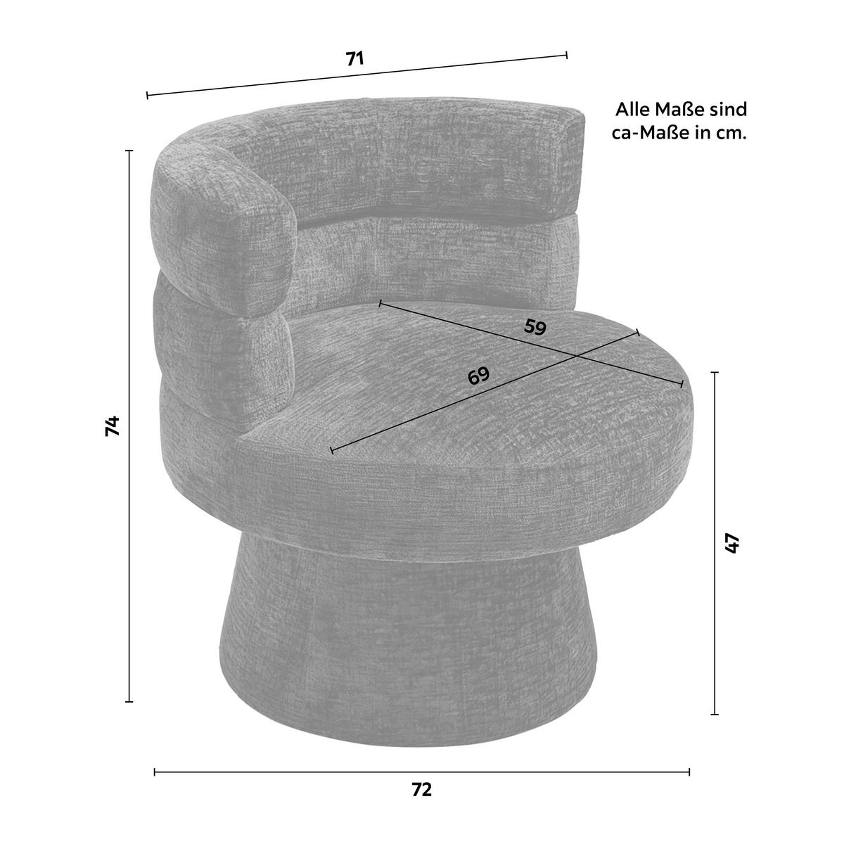 Stuhl Julina Schwarz Chenille Gepolstert - Schwarz, MODERN, Holz/Textil (71/74/72cm) - Bessagi Home