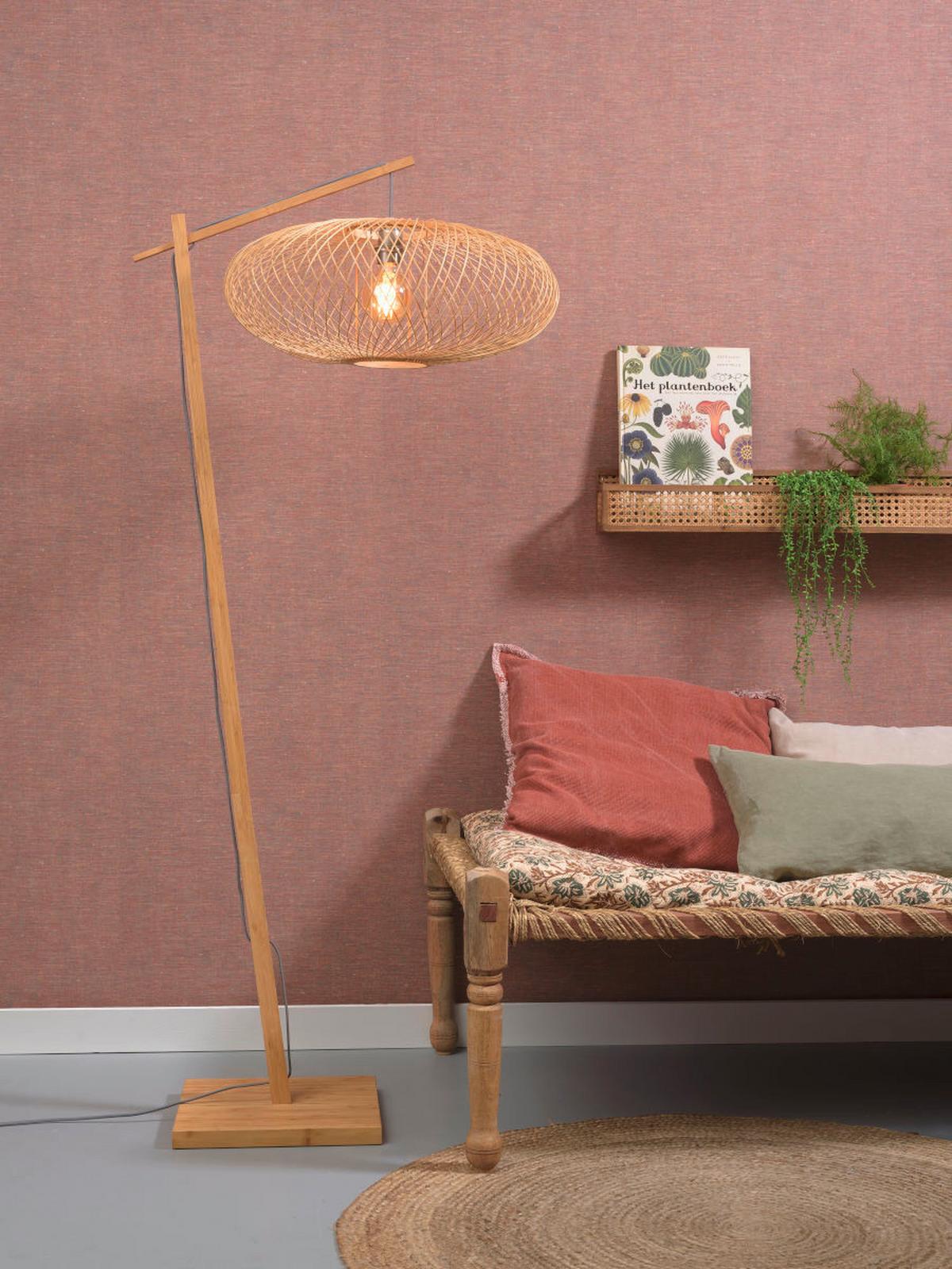 Stoječa Svetilka Cango, Naravna Barva - naravne barve, Trend (176/60/80cm) - Good & Mojo