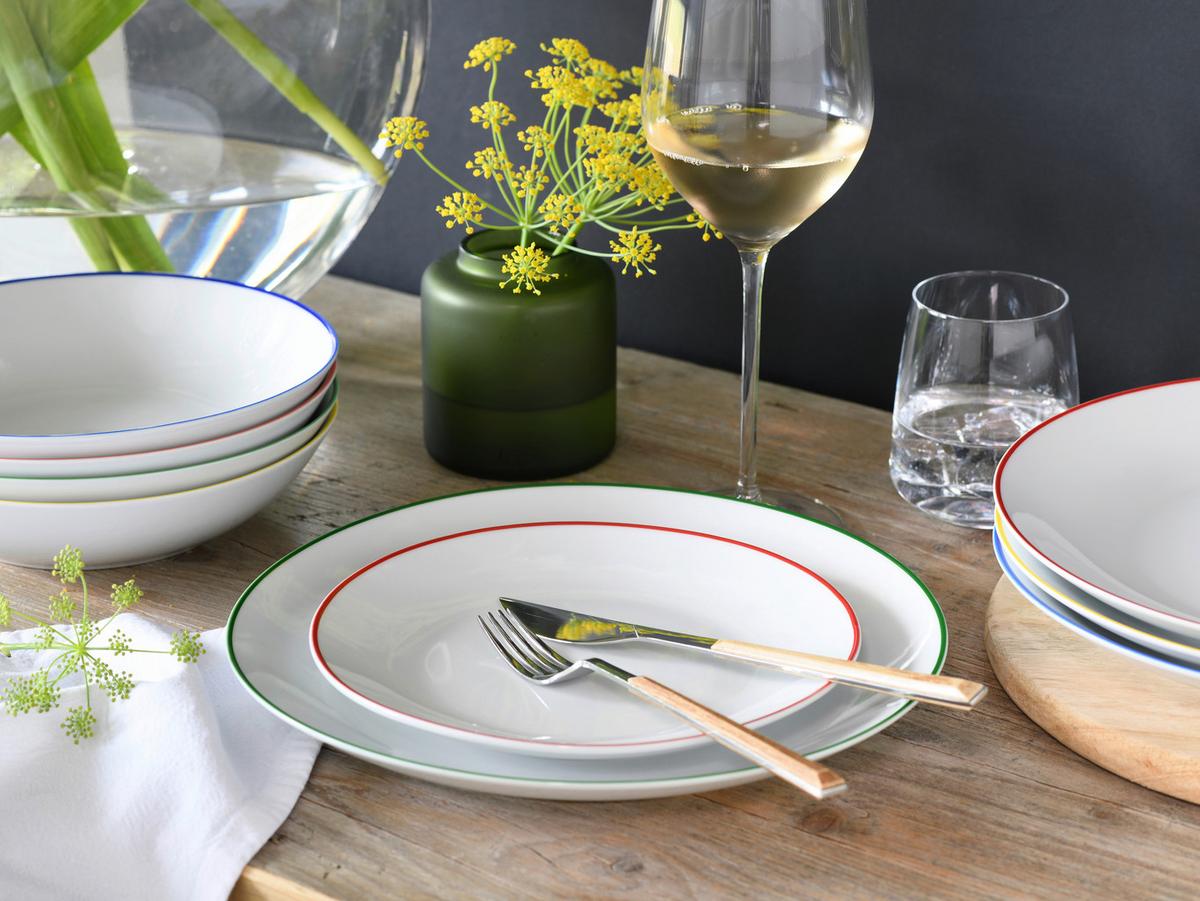 Kombinirani Servis Luna Color Line, 20-Delni - večbarvno, Basics, keramika - Creatable