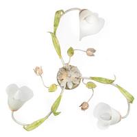 Deckenleuchte Wilma Grün/Weiß/Pink max. 6 Watt - Pink/Weiß, KONVENTIONELL, Glas/Metall (63/20cm)