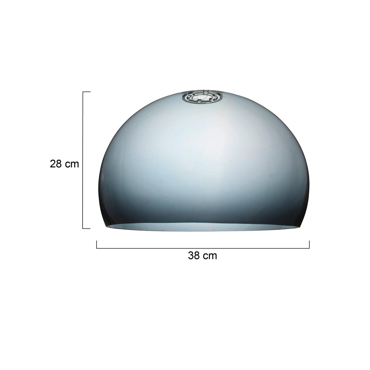 ABAŻUR K11130S - przezroczysty, Design, tworzywo sztuczne (38/24cm)