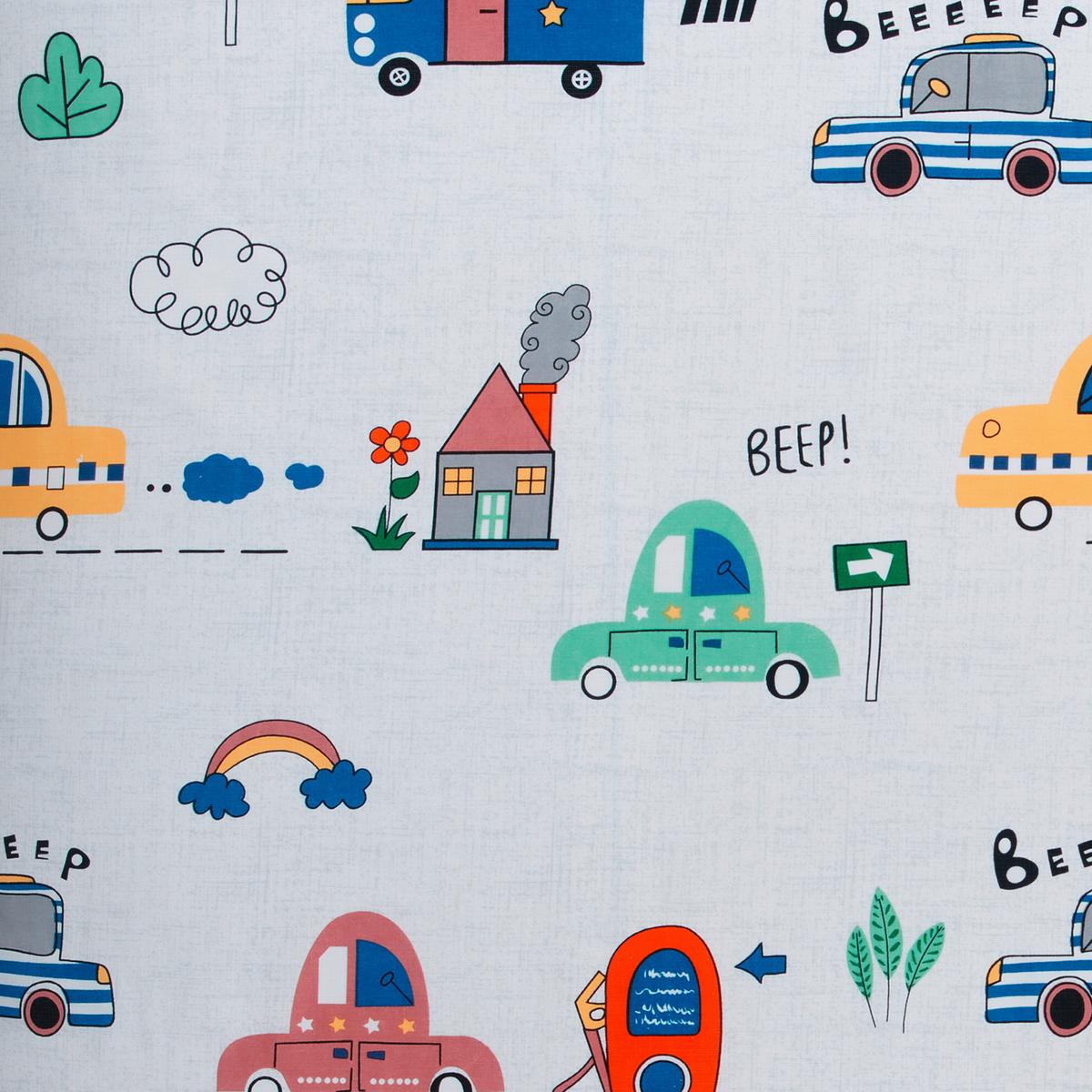 Bettwäsche Traffic ca. 160x210cm - Weiss/Multicolor, Textil (160/210cm) - Modern Living