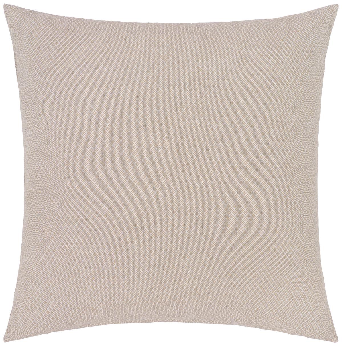 Díszpárna Dobby Uni - taupe/fehér, Natur, textil (45/45cm) - Premium Living