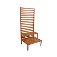 Sichtschutz mit Pflanztreppe ca.76x180x66cm Eukalyptusholz - Eukalyptusholzfarben, Basics, Holz (76/180/66cm) - Gardenson