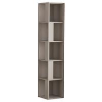 Eckregal PIANO Beige ca. 32x159x32 cm - Beige, Design, Holzwerkstoff (32/159/32cm) - Livetastic