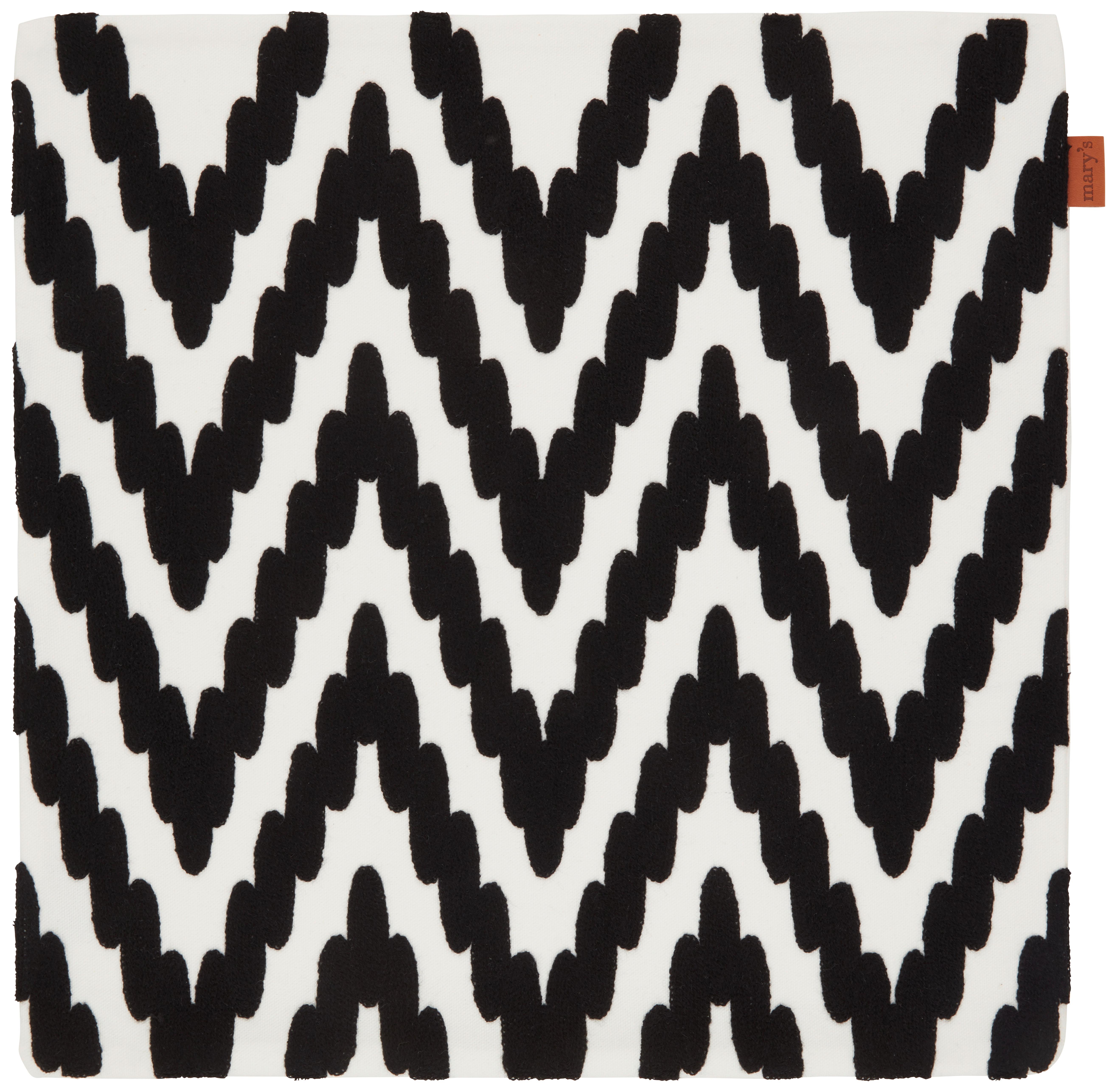 Kissenhülle Mary Stick Schwarz 45x45cm - Schwarz, Modern, Textil (45/45cm) - Modern Living