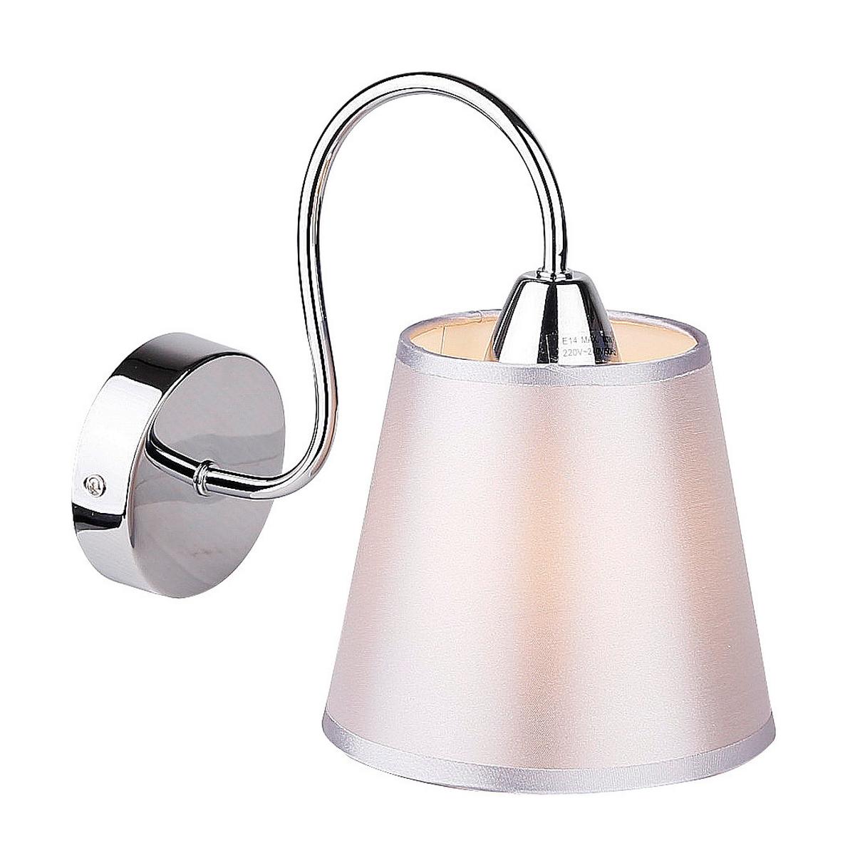 Zidna Svjetiljka Luk - boje kroma, Basics, metal/plastika (22/15/21cm)
