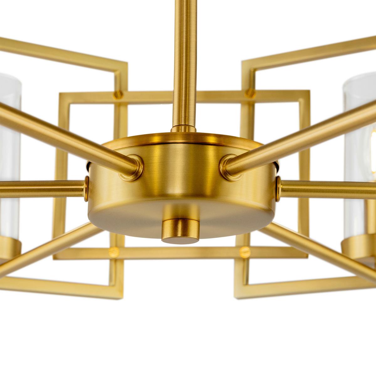 PENDELLEUCHTE BOWI - Goldfarben, Trend, Glas/Metall (65,6/35,5/65,6cm) - MAYTONI