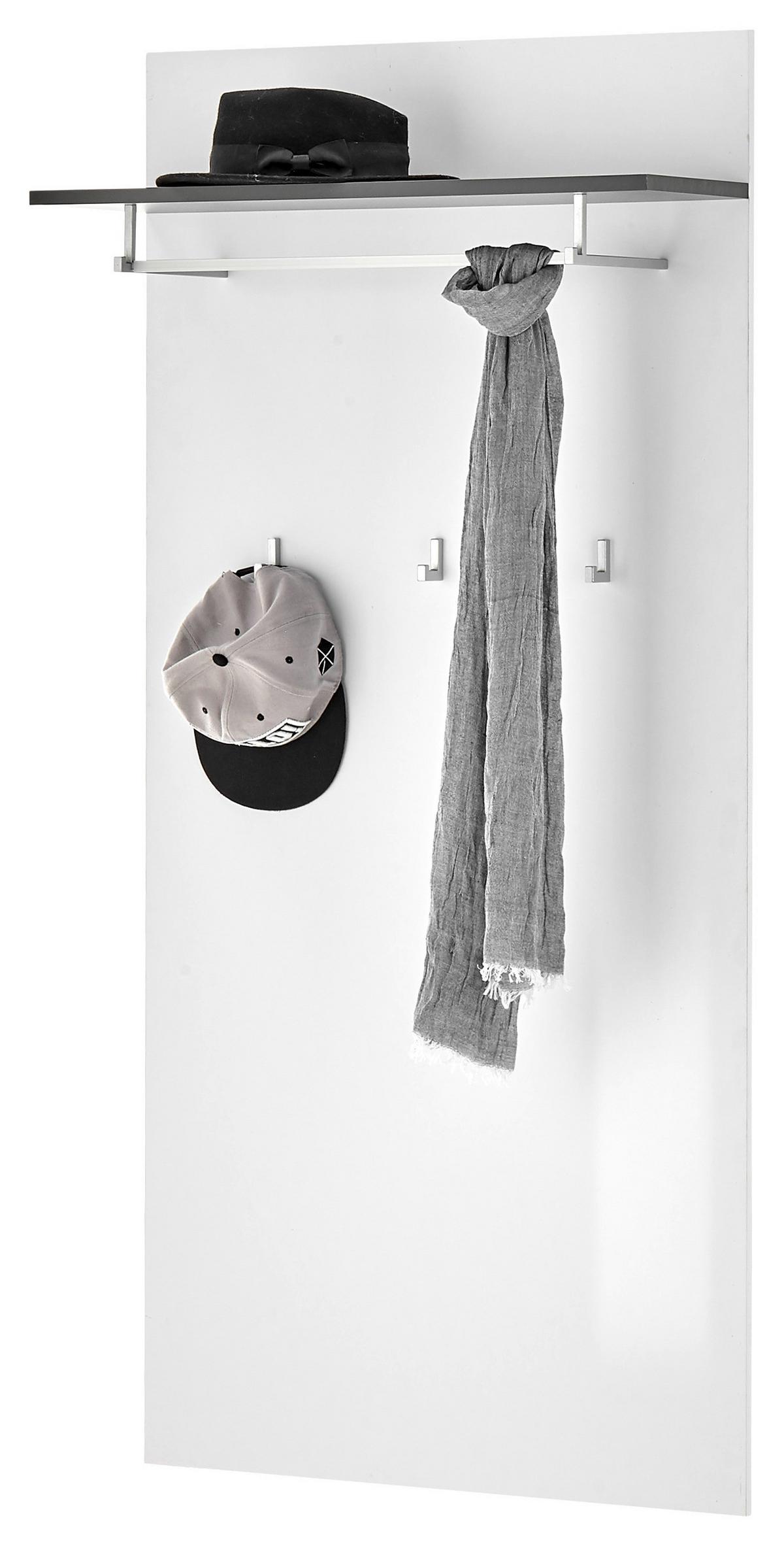 PANEL DO PRZEDPOKOJU BOSTON - antracytowy/biały, Design, materiał drewnopochodny (70/151/27cm) - MID.YOU