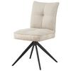 STOL MAYA - beige/svart, Modern, metall/textil (49/89/65cm) - Premium Living