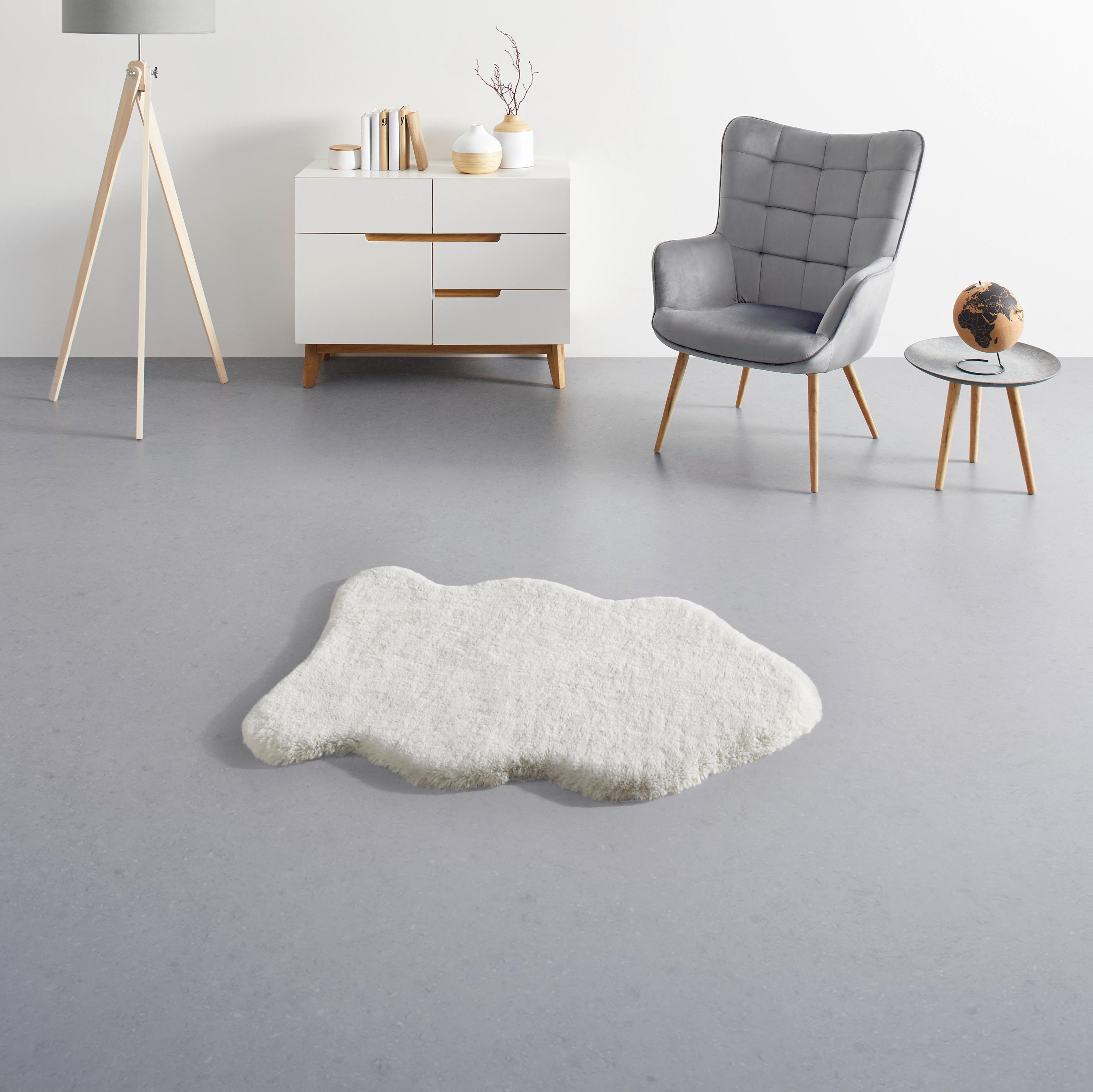 Kunstfell Nico 1 Creme ca. 60x90cm - Creme, Konventionell, Fell (60/90cm) - Mömax