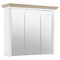 SZAFKA Z LUSTREM JASMIN - kolor dębowy/kolor piniowy, Basics, materiał drewnopochodny/szkło (82,5/74/25cm) - Livetastic