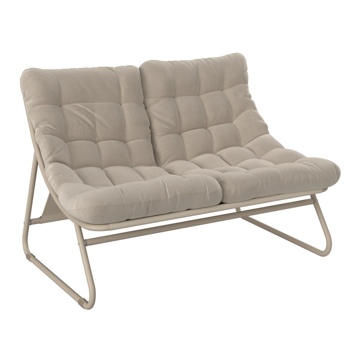 Vrtni Set Samba, Bež, 4-Delno - bež, Moderno, kovina/steklo (131/85,5/89cm) - Mömax