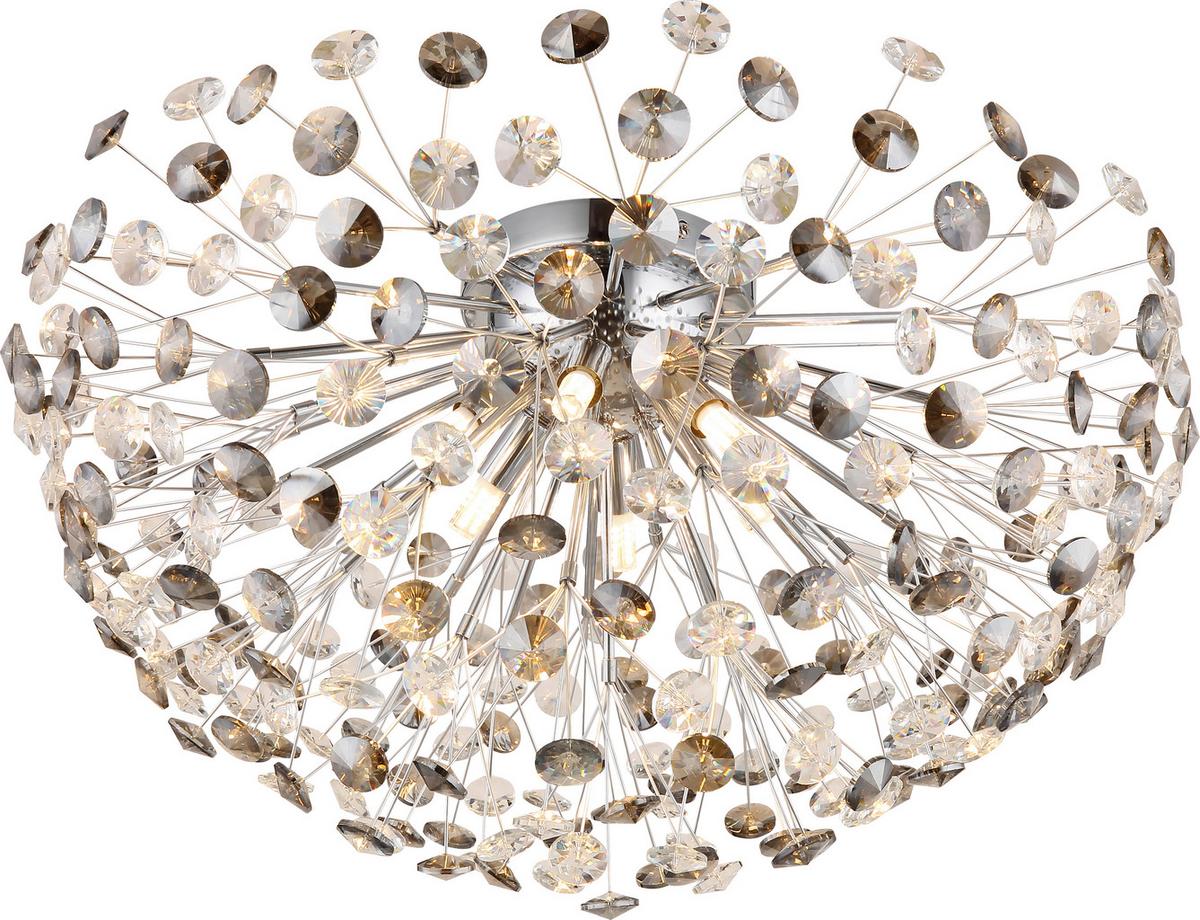 LED-Deckenleuchte Cataleya Klar/Goldfarben max. 3,5 Watt - Klar/Goldfarben, Basics, Glas/Metall (65/65/32,5cm)