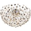 LED-TAKLAMPA CATALEYA - klar/kromfärg, Basics, metall/glas (65/65/32,5cm)