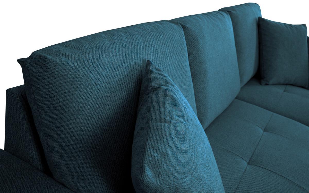 Kutna Garnitura Lukas - plava, Trend, tekstil (239/158cm) - Modern Living