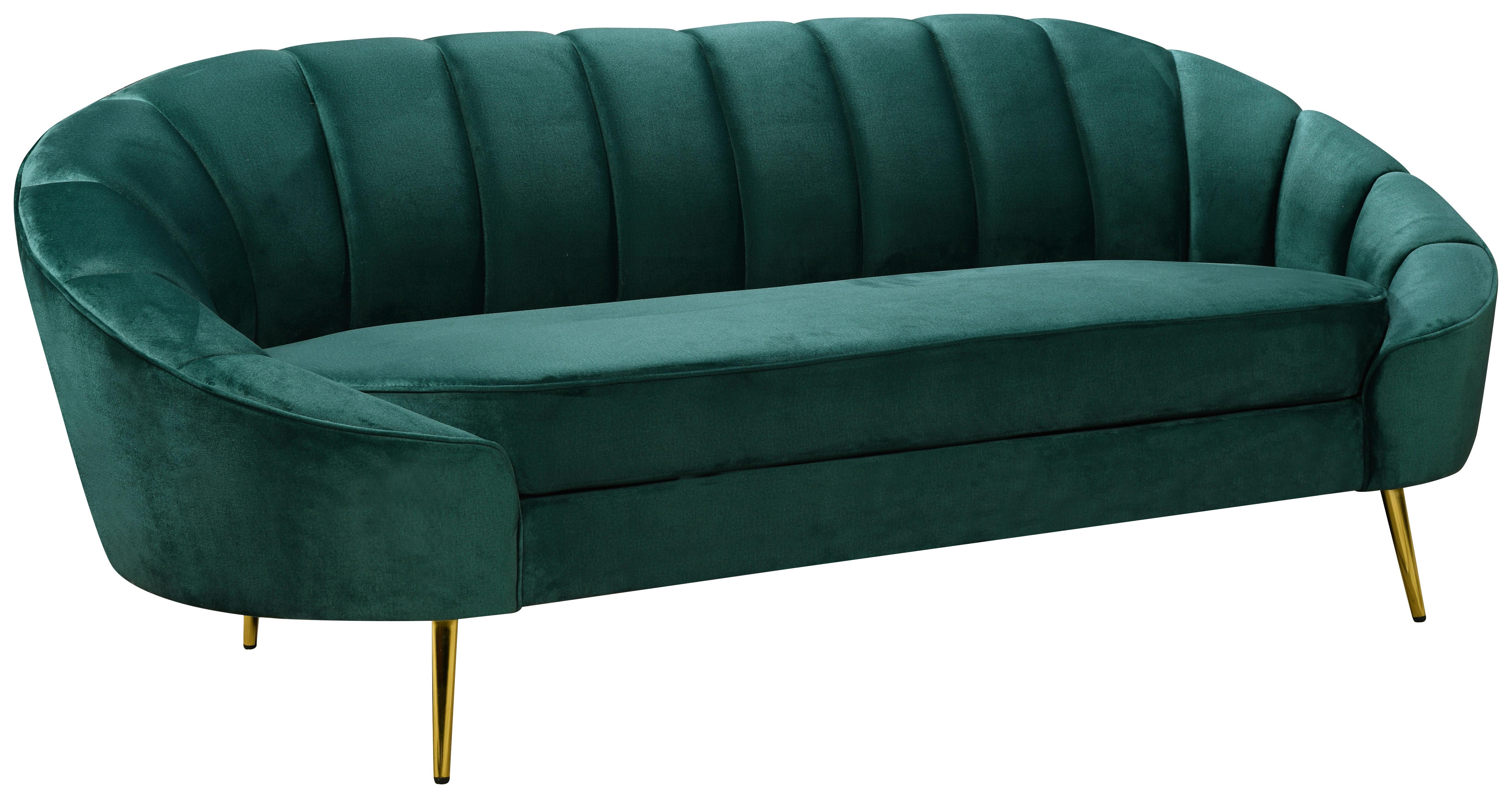 Trosed Stella, Zelena - zelena/barve medenine, Design, kovina/tekstil (210/82/90cm) - Livetastic