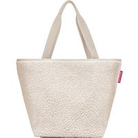 TORBA NA ZAKUPY SHOPPER M TEDDY SAND - kremowy, Basics, tkanina (51/30,5/26cm) - Reisenthel