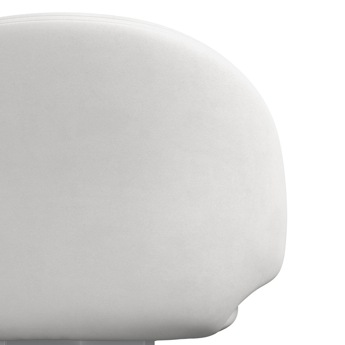 Armlehnstuhl Adele Creme Samt Gepolstert - Creme/Weiß, MODERN, Textil/Metall (62/52/84cm) - Bessagi Home