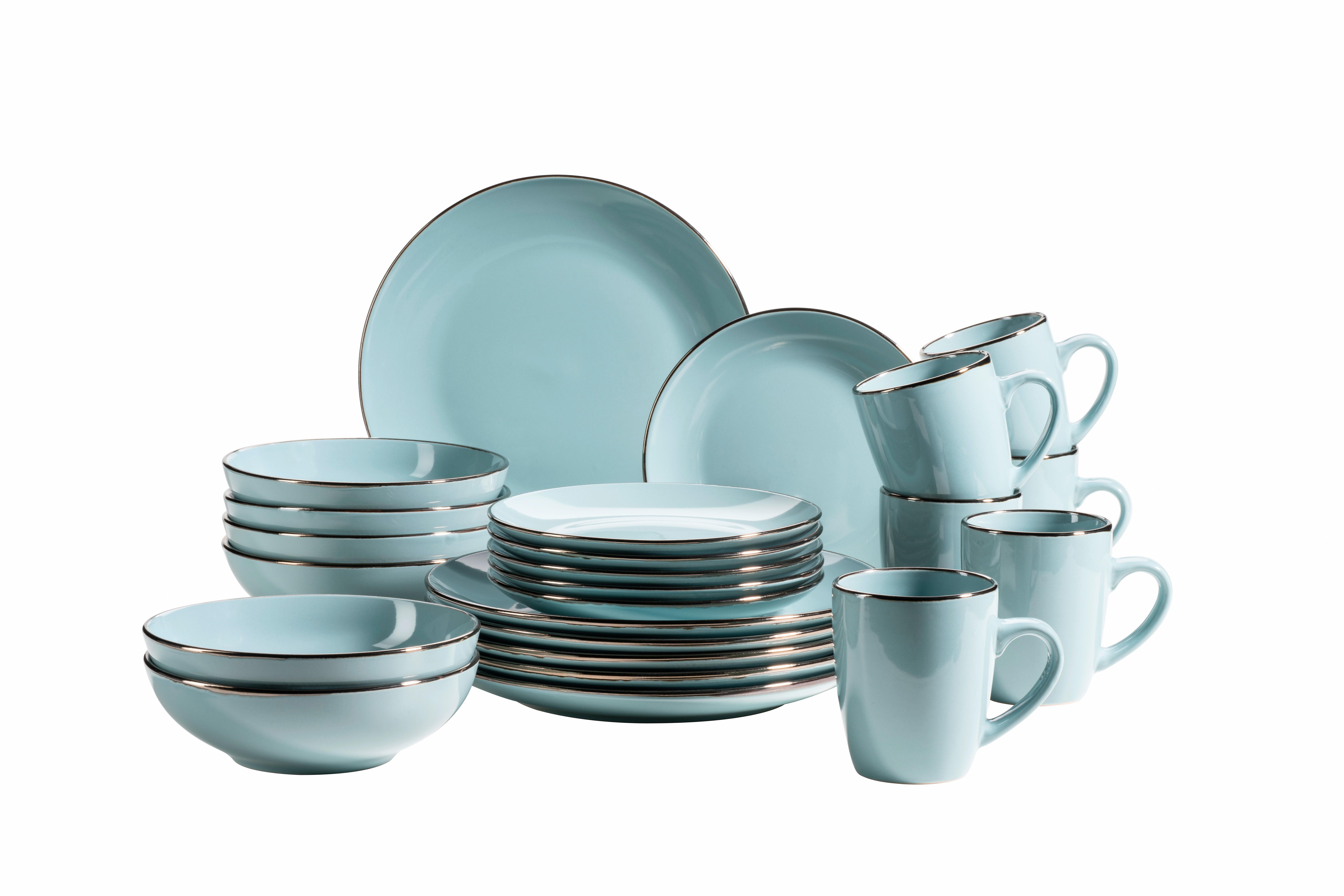 KOMBISERVICE 931626 POSTSICHER BLAU - Blau, Basics, Keramik (43/32,5/32cm) - Mäser