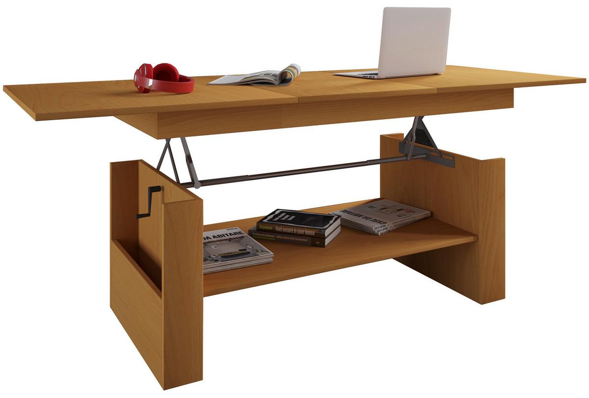 Klubska Miza Kobila, Bukev - barve bukve, Basics, leseni material (65/115/52,5cm) - MID.YOU