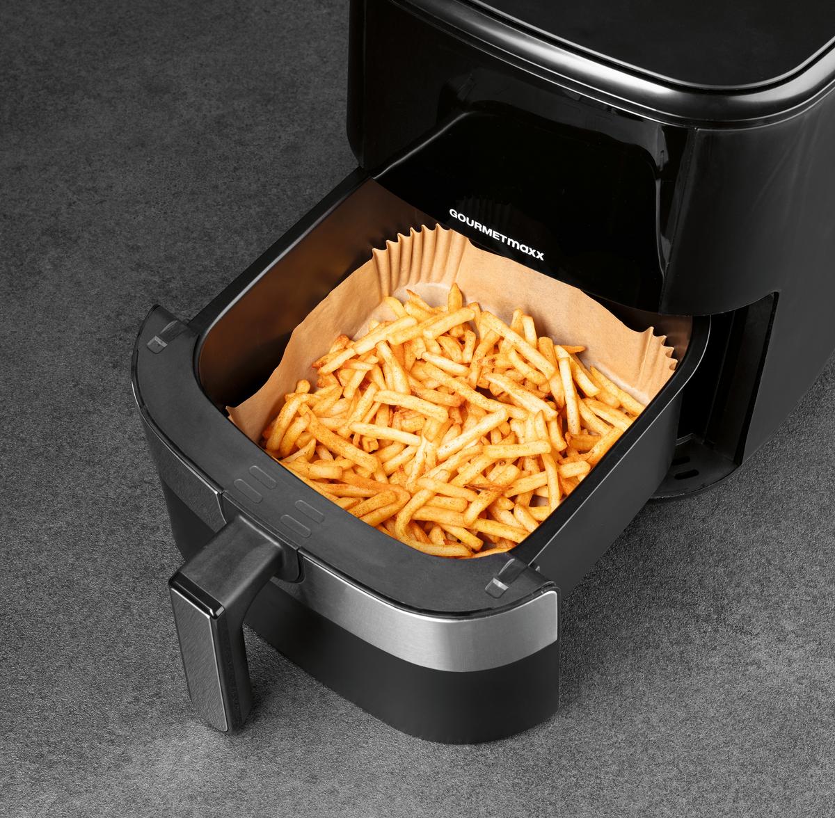 Backpapier Heißluftfritteuse Hellbraun, 100 Stk. - Hellbraun, KONVENTIONELL, Papier (20/20/4,5cm)