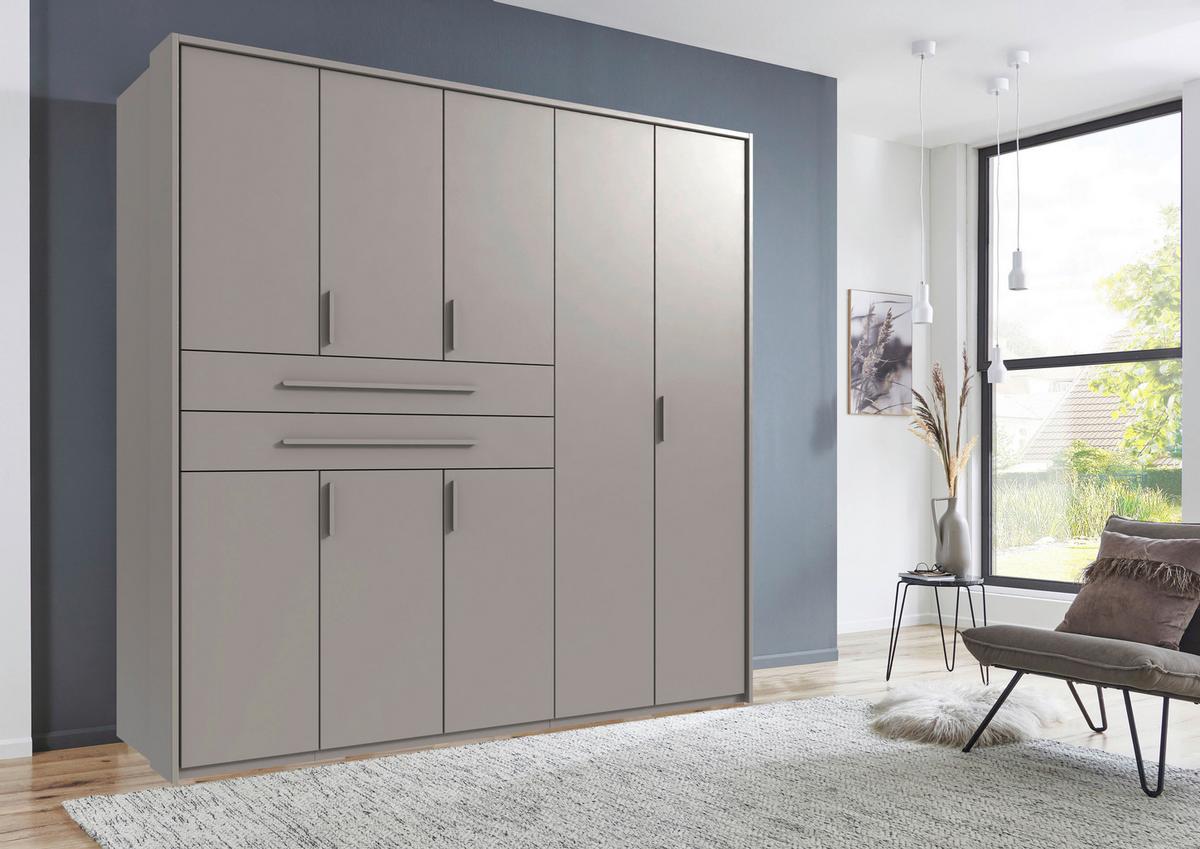 Ormar S Klasičnim Vratima Lumio - sivo-bež, Konvencionalno (225/208/65cm) - Modern Living