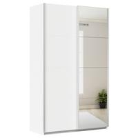 DULAP USI CULISANTE FELDKIRCH - argintiu/alb, Modern, material pe bază de lemn (136/229/62cm)