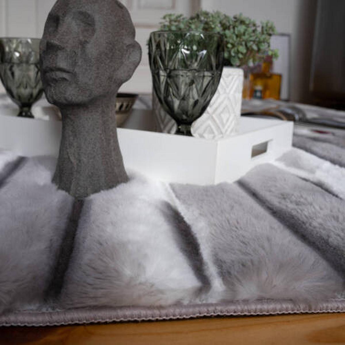 HOCHFLORTEPPICH MY WAVES 305 - Taupe, Basics, Textil (40/60cm)