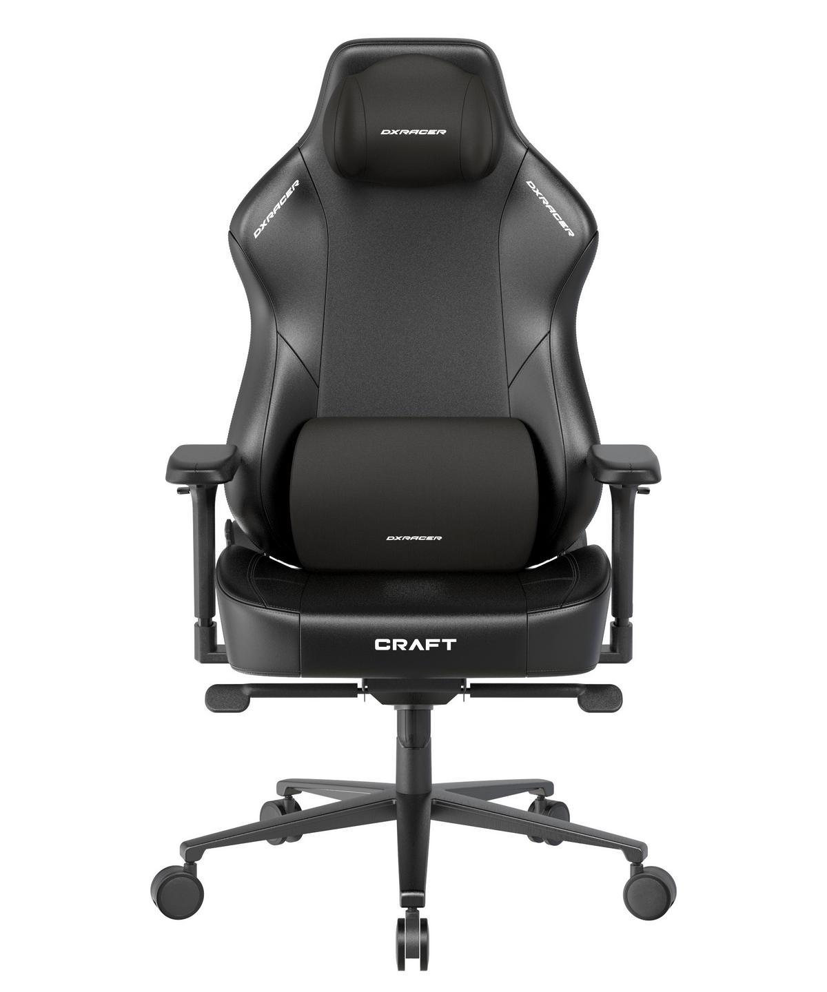Gamingstuhl Craft Schwarz - Schwarz, KONVENTIONELL, Textil/Metall (70/132/70cm) - Dxracer