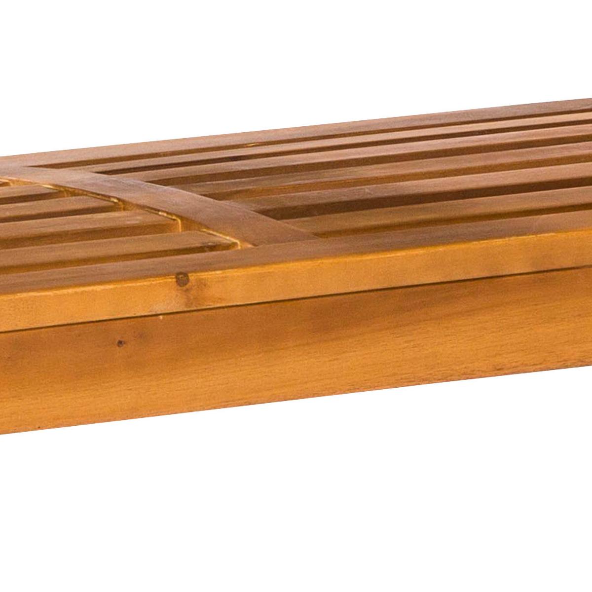 Gartenbank Paraiba aus Akazie Natur - Akaziefarben, ROMANTIK / LANDHAUS, Holz (110/92/62cm) - Gardenson