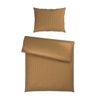 Posteljina Dobby Streif 200x140/60x80cm - zlatne boje, tekstil (140/200cm) - Mömax