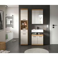 Badezimmer Scout 3-tlg. ca. 97 cm Kaschmir - Kaschmir/Schwarz, MODERN, Glas/Holzwerkstoff (97cm) - MID.YOU