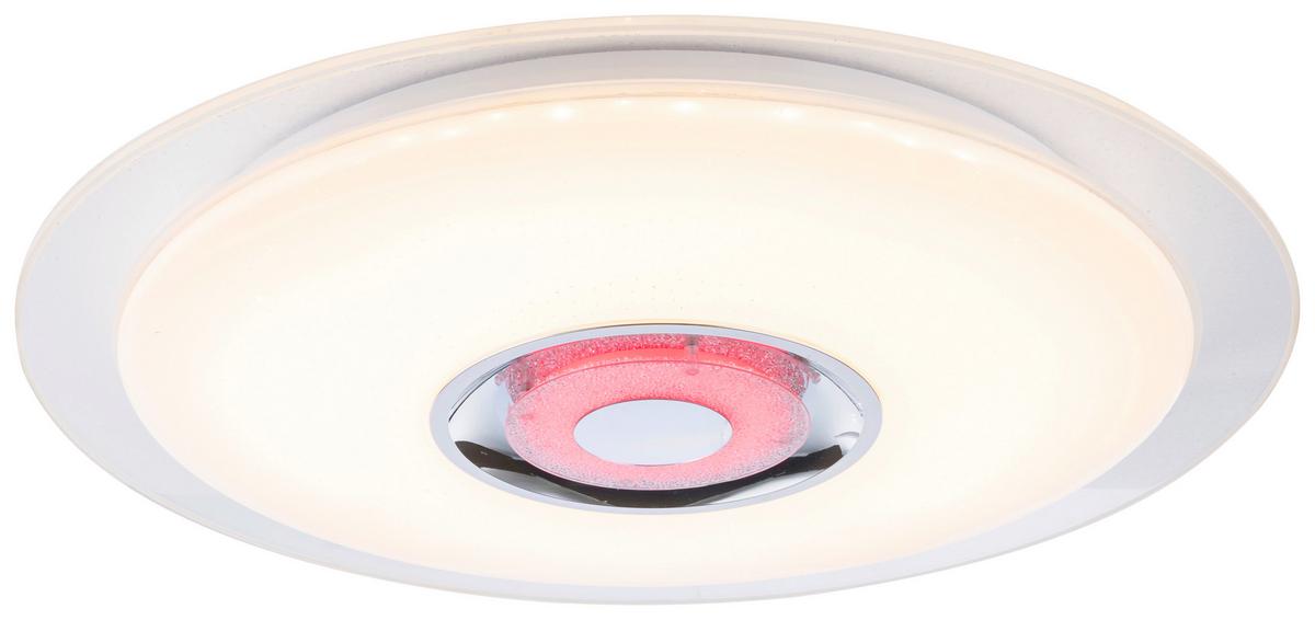 Stropna Led-svetilka Gloria, S Sijalko - bela/opal, Moderno, kovina/umetna masa (47,5/5,7cm)