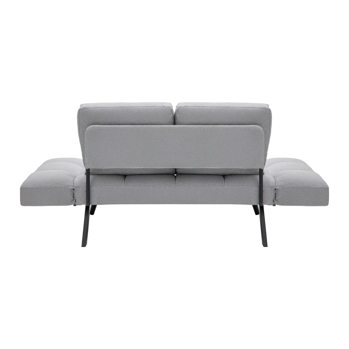 SOFA Z FUNKCJĄ SPANIA AURELIA - jasnoszary/czarny, Modern, metal/drewno (191/73/78cm) - Bessagi Home