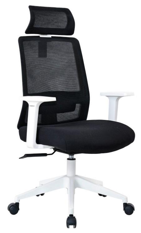 Drehstuhl Martha Schwarz/Weiß - Schwarz/Weiß, MODERN, Kunststoff/Textil (63/115-125/63cm) - Mömax